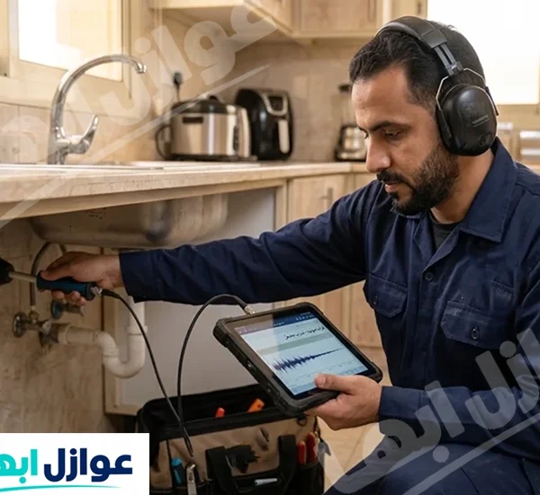 كشف تسربات المياه بأحد رفيدة 600x551